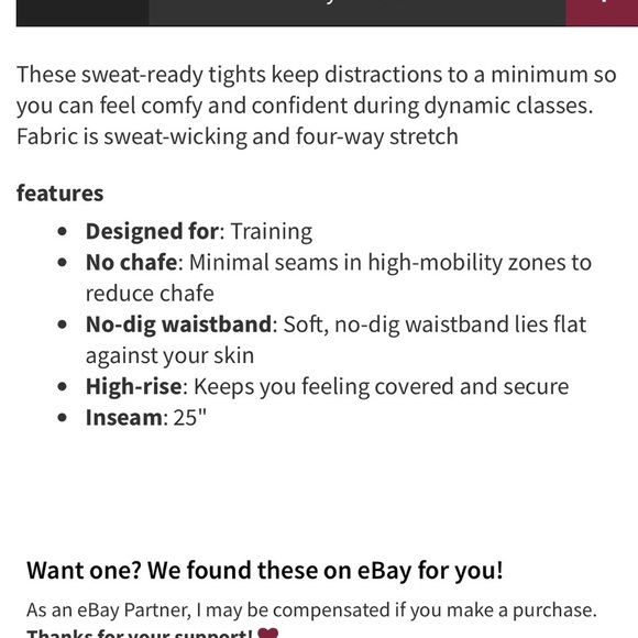 Lululemon Ebb to Train Tight - Picture 6 of 6